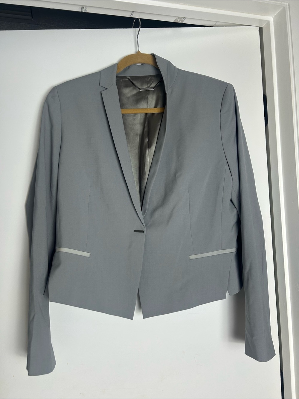 Elie Tahari Light Gray Tailored Women's Blazer